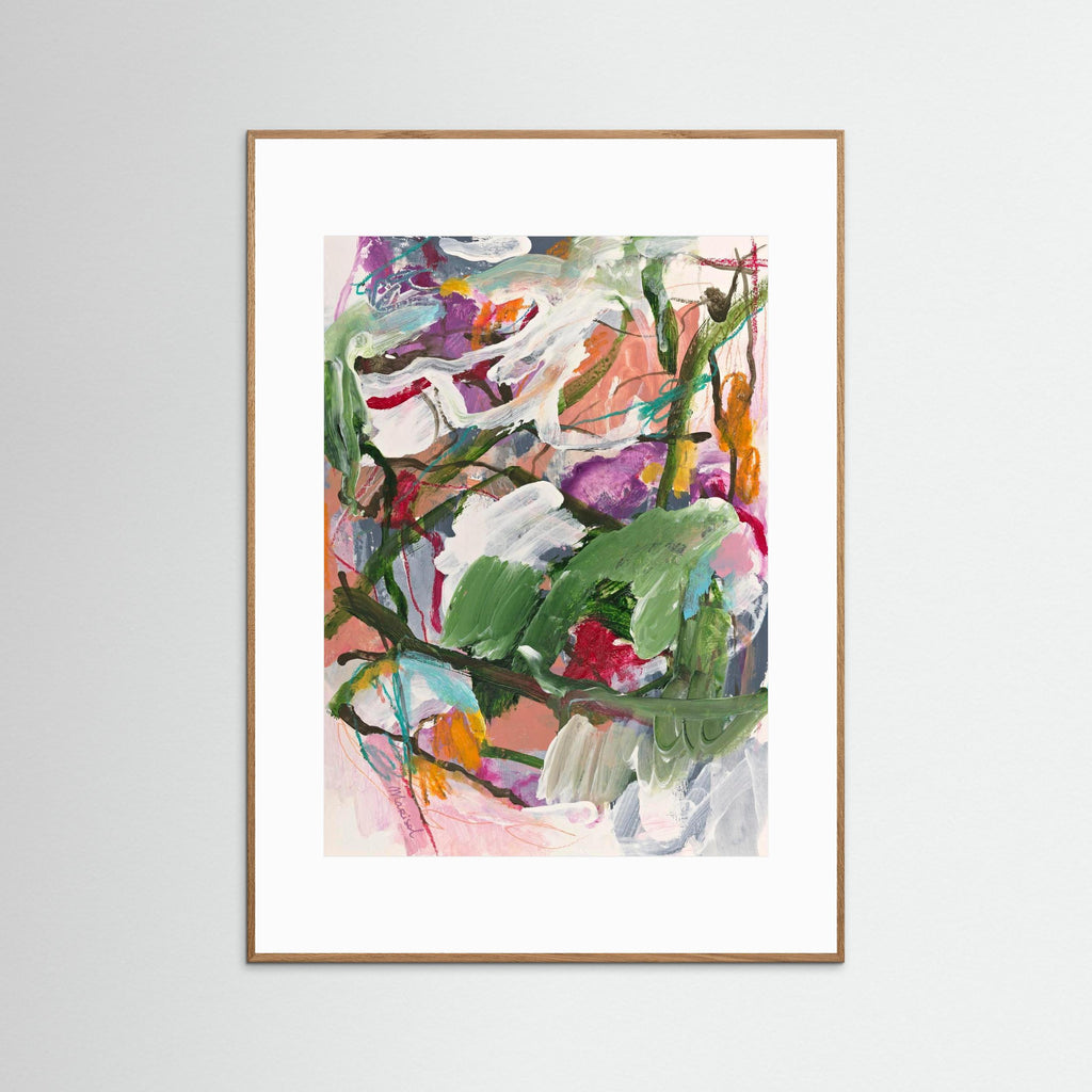 Voices in the Forest -  Framed Fine Art Paper Print with Passepartout