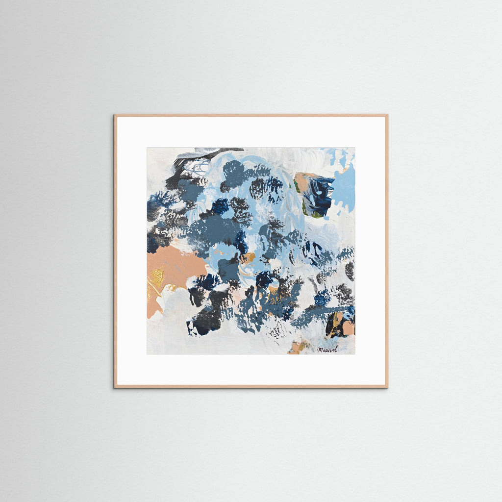 Tender Storm - Framed Fine Art Paper Print with Passepartout