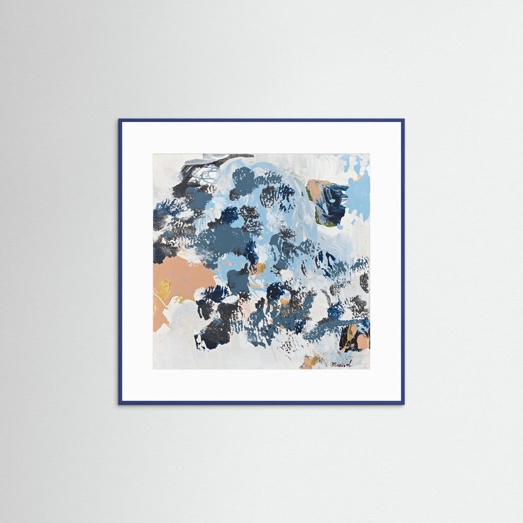 Tender Storm - Framed Fine Art Paper Print with Passepartout