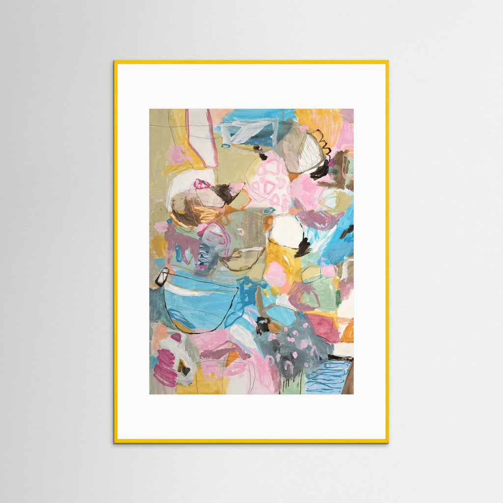 Bossa Nova Nights -  Framed Fine Art Paper Print with Passepartout