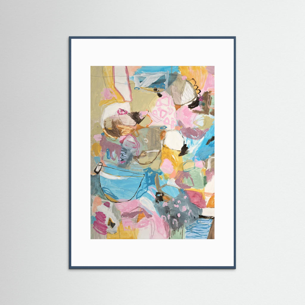Bossa Nova Nights -  Framed Fine Art Paper Print with Passepartout