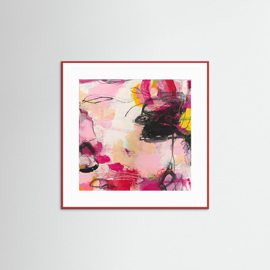 Her Sweet Parfume - Framed Fine Art Paper Print with Passepartout
