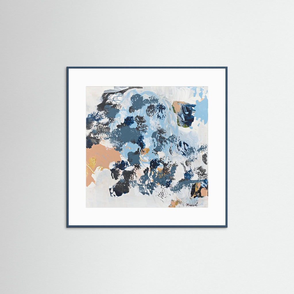 Tender Storm - Framed Fine Art Paper Print with Passepartout