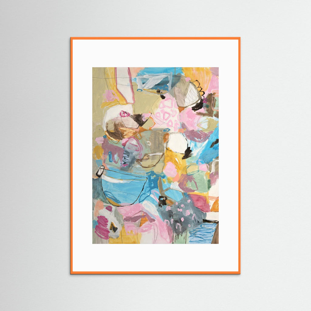 Bossa Nova Nights -  Framed Fine Art Paper Print with Passepartout