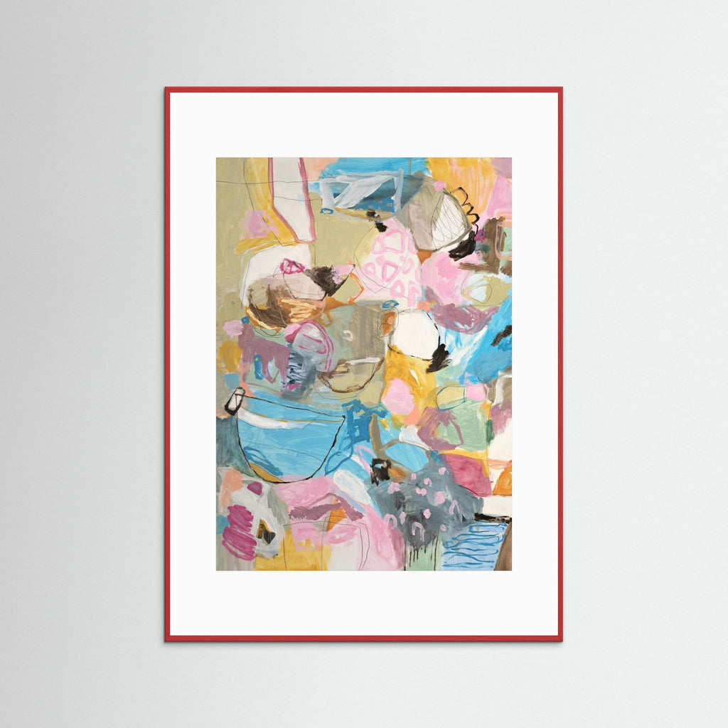 Bossa Nova Nights -  Framed Fine Art Paper Print with Passepartout