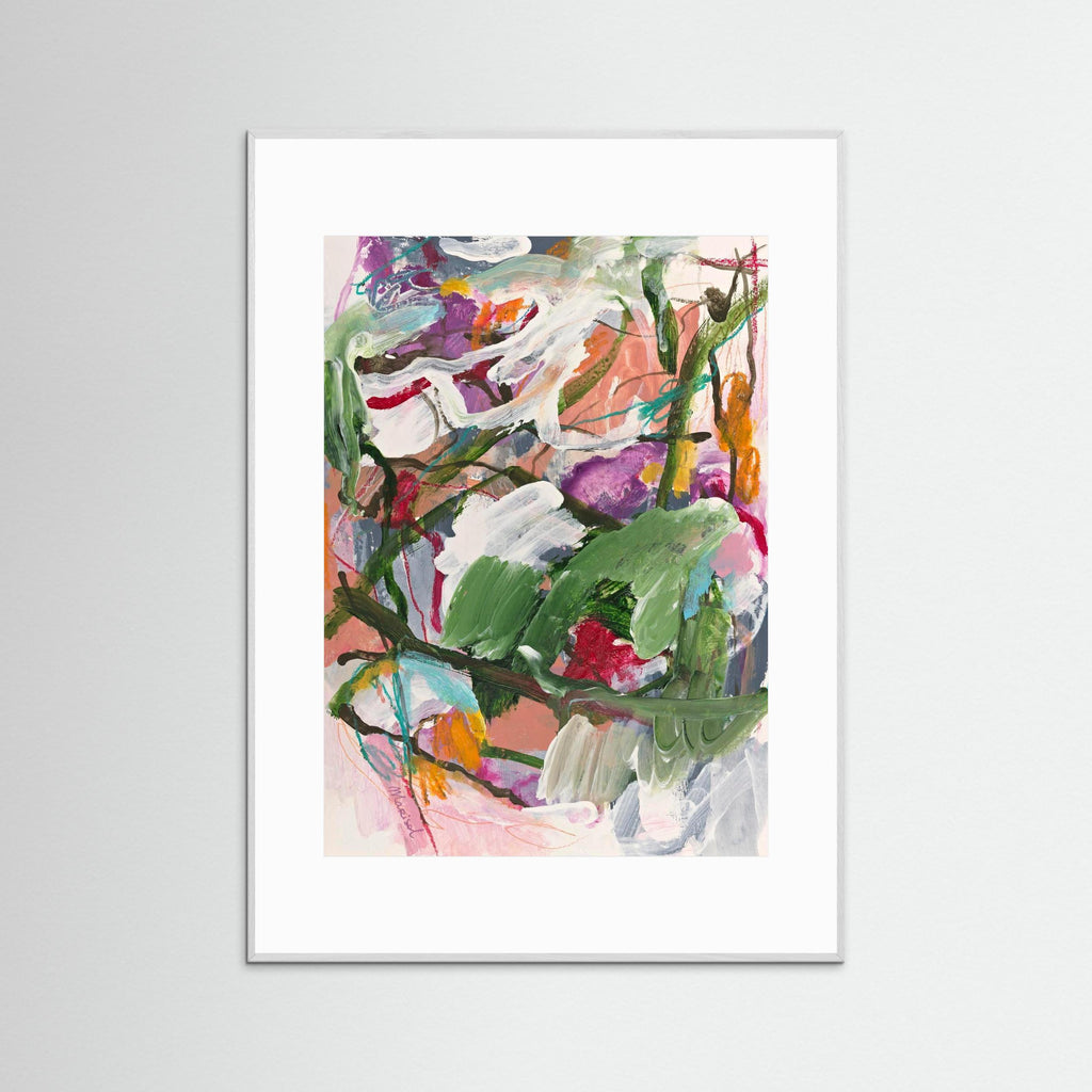 Voices in the Forest -  Framed Fine Art Paper Print with Passepartout